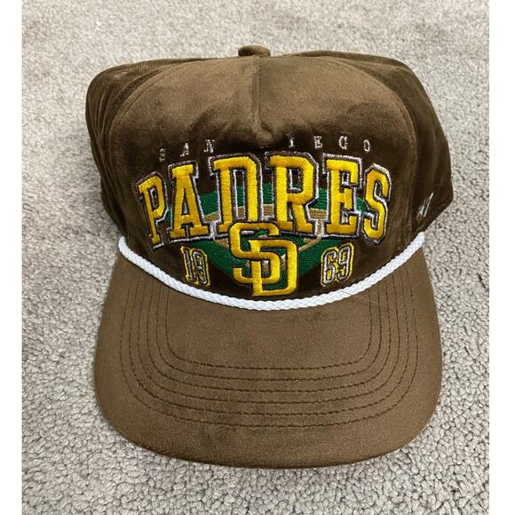 47 Other - New 47 Brand San Diego Padres Velvet Baseball Hat, OS